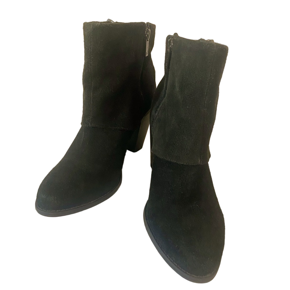 Jessica Simpson Womens Size 9.5 Suede Leather Caufield Side Zip Ankle Boots